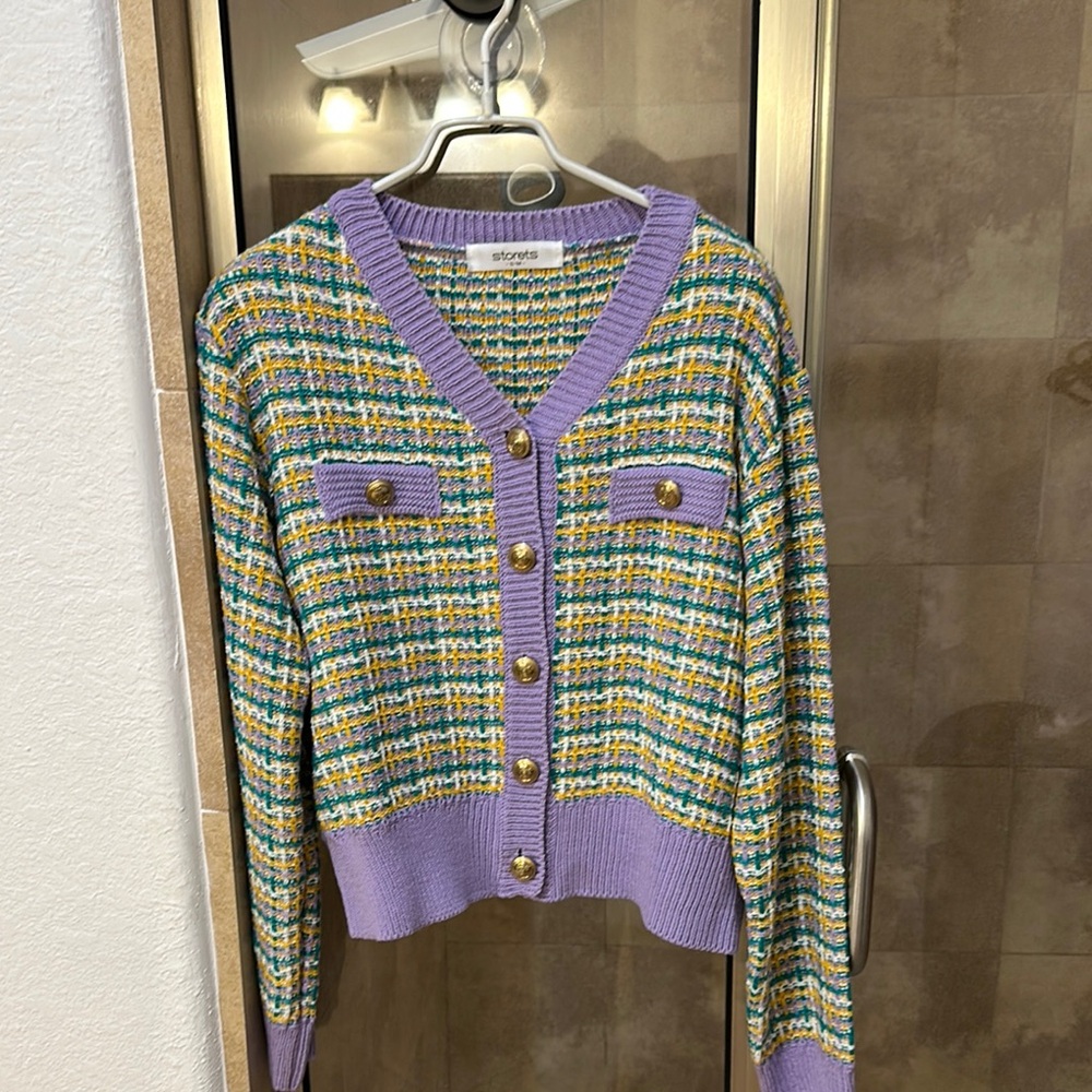 St. John Women's Multicolor Cardigan Sweater